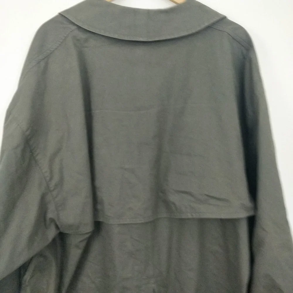 Vintage Burberry Olive Nova Check Coat with Liner